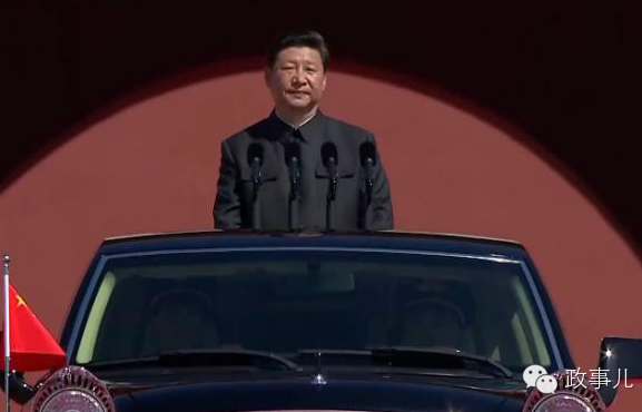 习近平“9·3阅兵”画面 习近平“9·3阅兵”画面