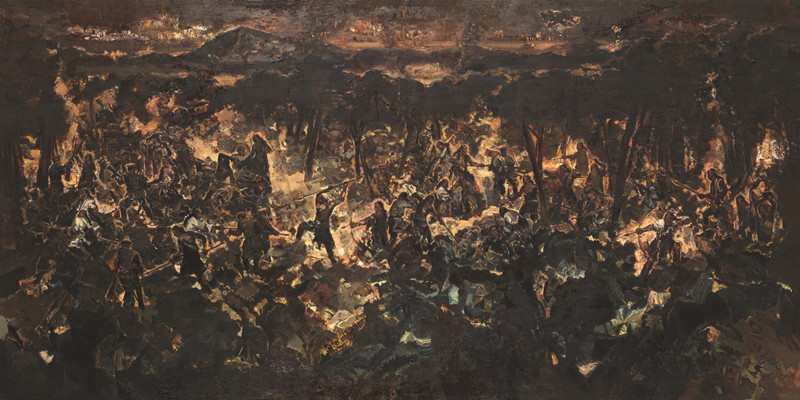 7 井士剑 夏阳 许一男油画阿里山的抗日斗争 2009年 200x400cm 中国美术馆藏_副本.jpg