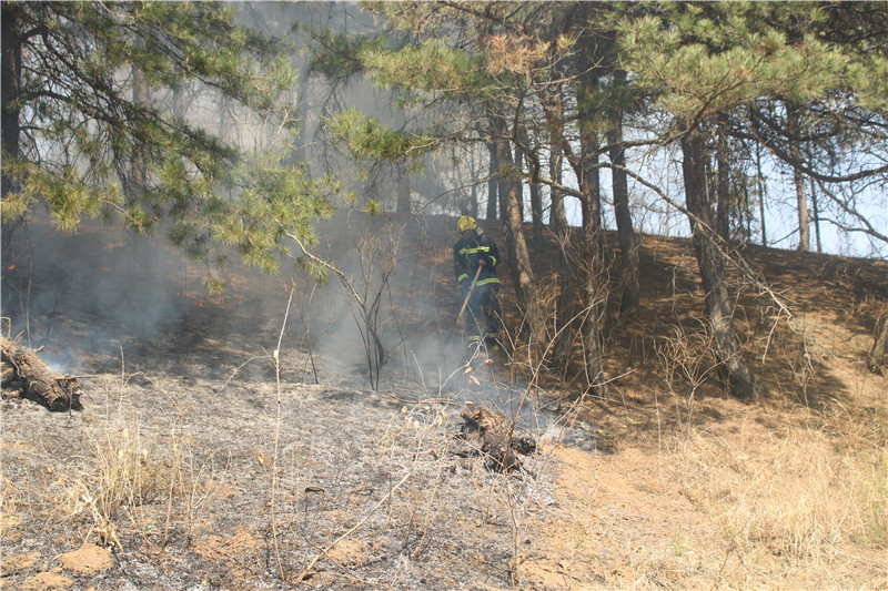 返回途中“偶遇”火灾 长春市消防救援支队莲花山中队迅速处置.jpg