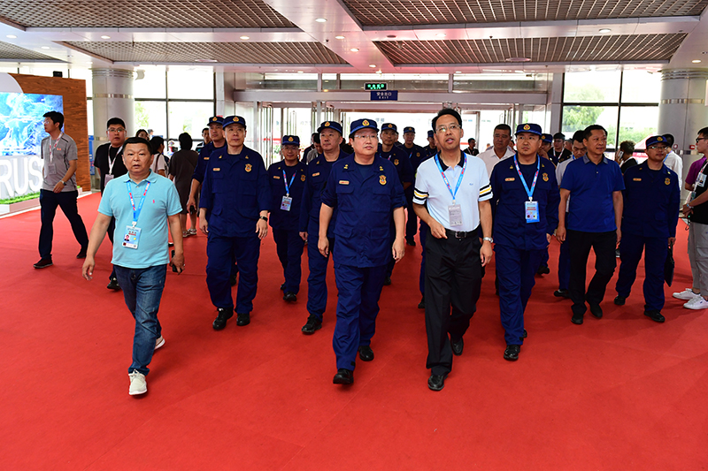 王献忠总队长带领总队工作组检查指导第十二届中国东北亚博览会消防